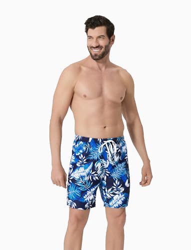 Image of PATPAT Mommy and Me Matching Swimsuit：One Piece V Neck Bathing Suits Leaves Printed Family Swimwear Matching Set