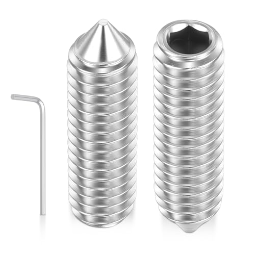 Kozelo 50 pièces vis à bout conique M4-0.7x12mm acier inoxydable 18-8