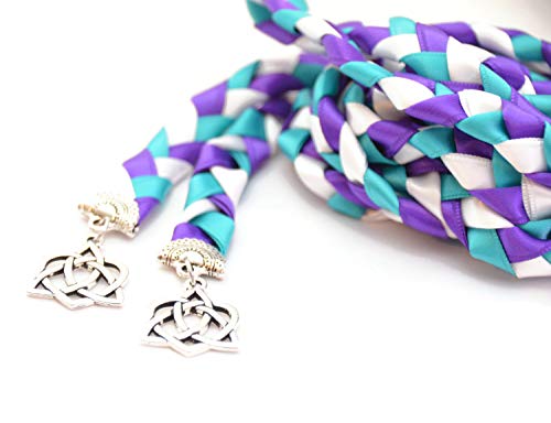 Divinity Braid Peacock Celtic Heart Knot Wedding Hand Fasting Cord Divinity Braid Celtic Knot #TOP6