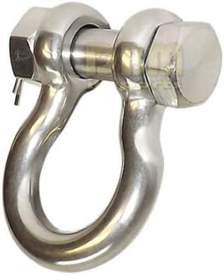 5 PC 3/8" Bolt Pin Anchor Shackle Stainless Steel SS 316 Marine Rigging Paracord