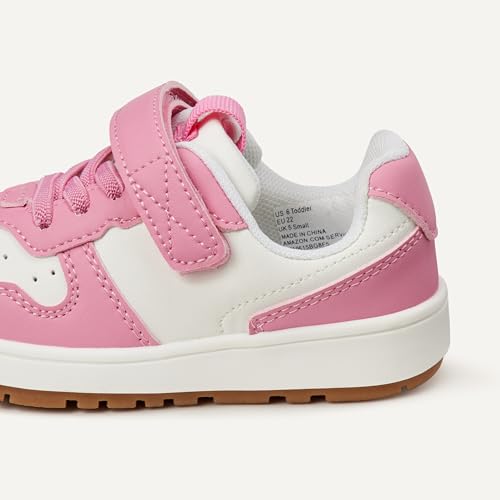 Amazon Essentials Unisex Kids and Toddlers' Low Top Hook & Loop Court Sneakers - Image 6