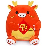 KOPHINYE Chinese New Year Dragon Plush, 9inch Chinese Zodiac Dragon Stuffed Animal, 2024 Chinese New Year Decoration，New Year Gifts for Kids, Boys and Girls