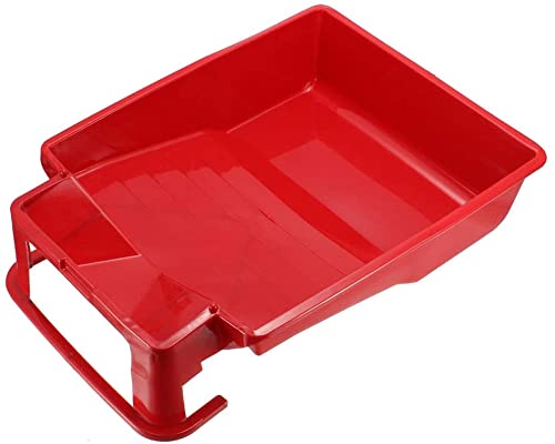 XYWHPGV Bandeja de Rodillo de Pintura para Revestimiento de plástico de 9 Pulgadas para Pincel de Pintura Rojo 2 Piezas(f2f3c 02018 0d8d6 01d66 eaea7 2bf54