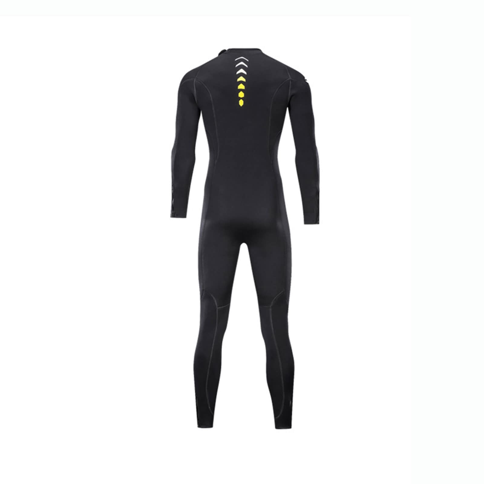Wygwlg 1 pièces Combinaison Longue pour Hommes, 3mm matériau en néoprène Doublure Polaire Chaude Natation en Plein air Kayak Surf Combinaison à la dérive (Color : Black, Size : 3XL)