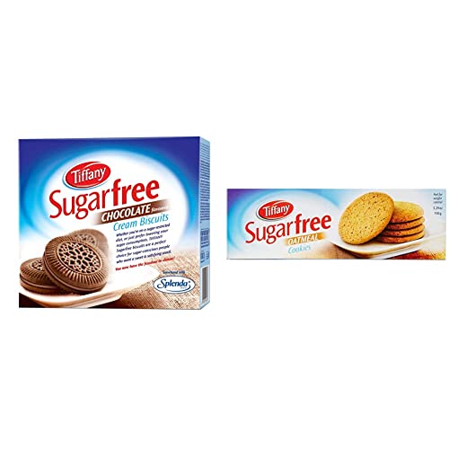 Image of Tiffany Biscuit Sugar Free Chocolate, 162g + Tiffany Biscuit Sugar Free Oat Meal, 150g