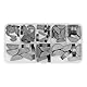 VOANZO 80 Stück 8 Größen Box Woodruff Key Set Moon Gear Shaft Drive Moon Gear Shaft Drive for Mechanische Industrie
