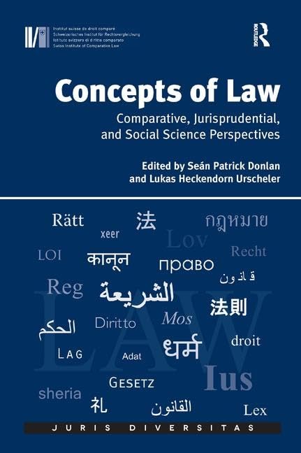 Buy Concepts of Law: Comparative, Jurisprudential, and Social Science Perspectives (Juris Diversitas) — BookShops.in