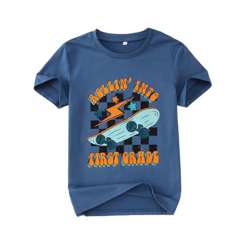 T-shirt pour enfant rentrée scolaire garçon vêtement CP CE1 CE2 motif rouleau