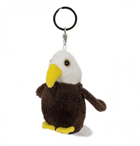 Preisvergleich Produktbild Unbekannt Schlüsselanhänger Weißkopfseeadler, aus Plüsch, Tier Tiere, Adler Vogel