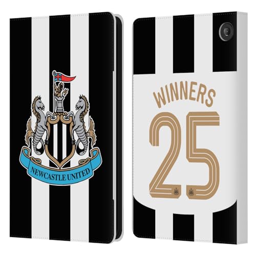 Housse Amazon Fire 7 2022 Newcastle United FC Étui Portefeuille Cuir