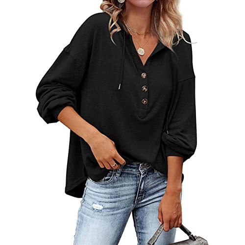 Sweat à capuche de sport pour femme noir M pour se sentir bien et libre pendant l'effort