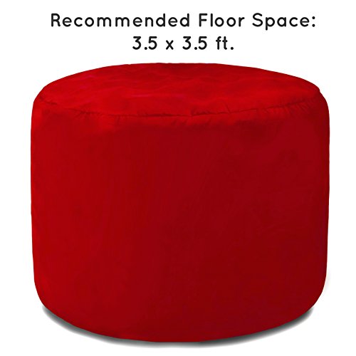 Poltrona-sacco Bean bag Pouf in Rosso Sedia