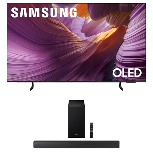 Image of SAMSUNG QN55S85FAFXZA 55 Inch OLED HDR 4K Smart TV with a HW-B630F B-Series Soundbar 3.1 Ch and Subwoofer with Dolby Audio (2025)