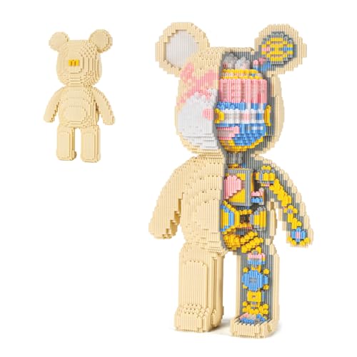 DAHONPA Animal Mechanical Dissection Bear Micro Building Blocks Set with Drawer7220PCS Personalized Decoration Gift for Adults and Kids