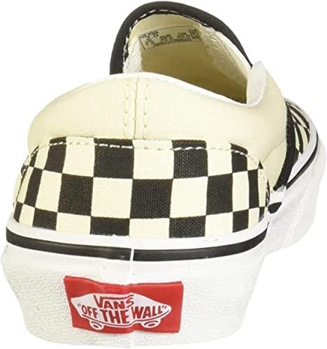 Vans Vans Kids Unisex Classic Slip-On Shoes, Size 10.5, Color (EO1) (Checkerboard) Black/White