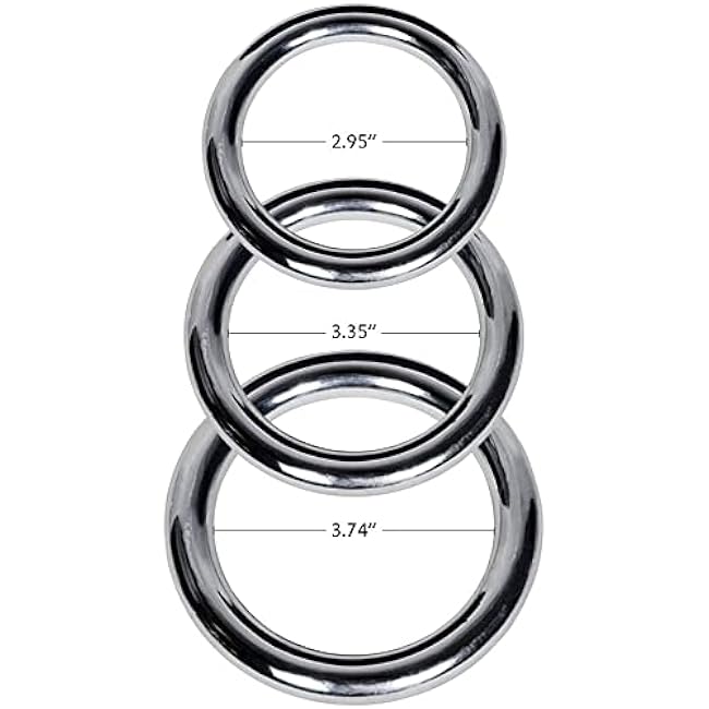 ZooBoo 2pcs Wing Chun Stainless Steel Training Rings (Pair) ¨C Yeung Sau & Sticky Hand Strength Training for Wing Tsun, Siu Lum, and Kung Fu Practitioners