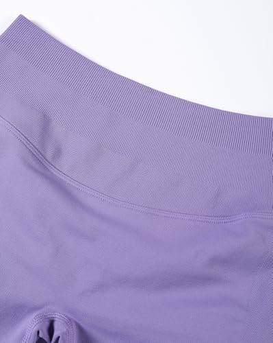 Image of AUROLA Influence Workout Shorts for Women,2.5 3.5 4.5 5.5 6.5 No Roll Up Squat Proof Scrunch Seamless Compression Gym Short