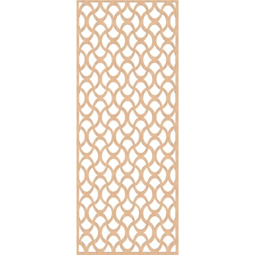 Image of Resort Decorative Pierced Fretwork Wood Wall Panels, 29 3 /8 inchW x 74 3 /8 inchH x 3 /8 inchT, Hickory