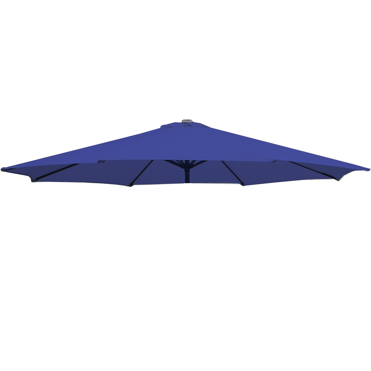 NEZIH 6/8 Arms Replacement Fabric Garden Parasol Canopy Cover 2/2.7/3M,Parasol Fabric Cloth,Waterproof/Blue/2M-(6 Ribs)
