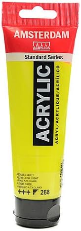 Amsterdam Standard Series Acrylic Paint azo yellow light 120 ml [PACK OF 3 ]