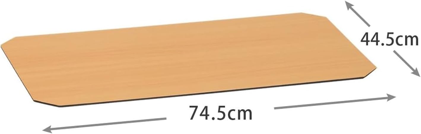 Luminous (for Width 76 × Depth 46cm Shelf) Pole Diameter 25mm Parts for seat Reversible Wood seat Natural × Dark Brown MS7645-NB