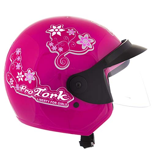Pro Tork Capacete Liberty Three For Girls 56 Rosa