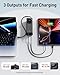 iWALK Laptop Power Bank, 20000mAh 65W Portable Charger with Built-in 2.3ft Retractable USB-C Cable & LED Display - Triple Outputs for MacBook Pro/Air, iPhone 16/15 Series, iPad Pro, Samsung S25/S24
