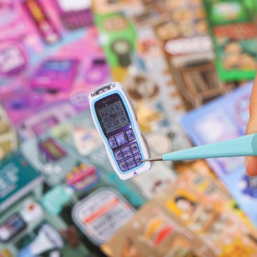 Image of Girl's Japanese Retro Sticker Book, Y2K Theme - 800+ Cute Old Showa Style Old Items Stickers, for DIY Scrapbooking Journaling Handbook Decoration