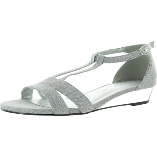Sandale compensée Easy Street Femme Alora en cuir souple noir taille 38
