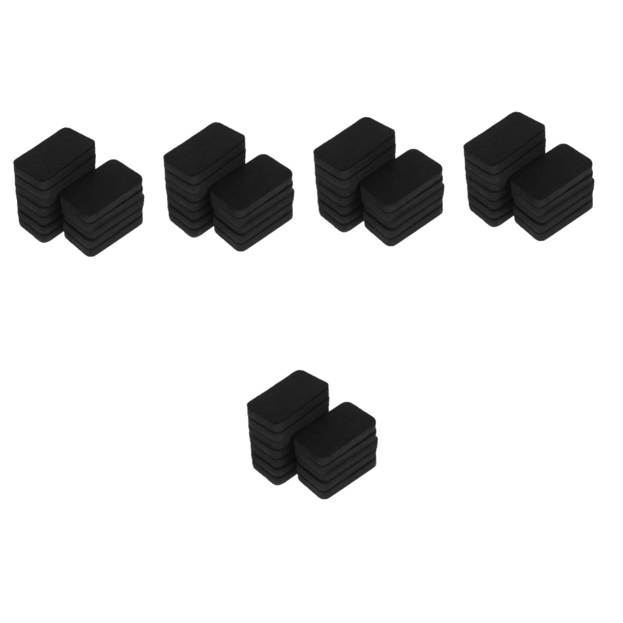 VILLCASE 60piezas Magnéticos Para Erasers De Eva Para y Aula Limpiadores De Secos y Para Tableros Magnéticos