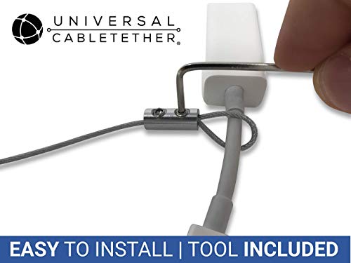 Abrazadera de cable CableTethers que evita la pérdida de adaptadores Mac y VGA 3