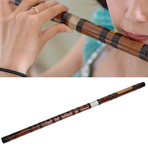 Flauta de bambu, kit Dizi de letras D - Instrumento de vento tradicional chinês com membrana de flau