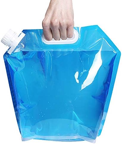 Lifeunion 5 litres Collapsible Water Container, BPA Free Plastic Water Carrier, Outdoor Folding Water Bag for Sport Camping Riding Mountaineer(5 L)