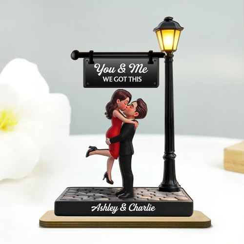 Personalized You & Me We Got This Plaque, Timeless Love Under The Light 2-Layered Wooden Plaque, Heartfelt Valentine's Day Gift For Her, Him, Couples on Valentines Day Anniversary