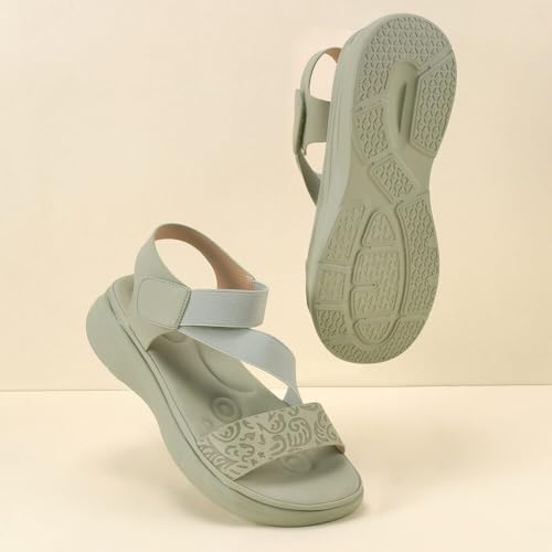 Image of Mochi Women's Synthetic Comfortable Walking Sandal with Floral Strap
