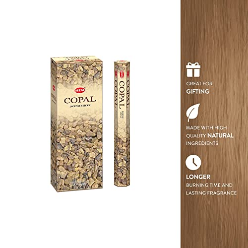 Copal - Box Of Six 20 Stick Tubes - Hem Incense #TOP4