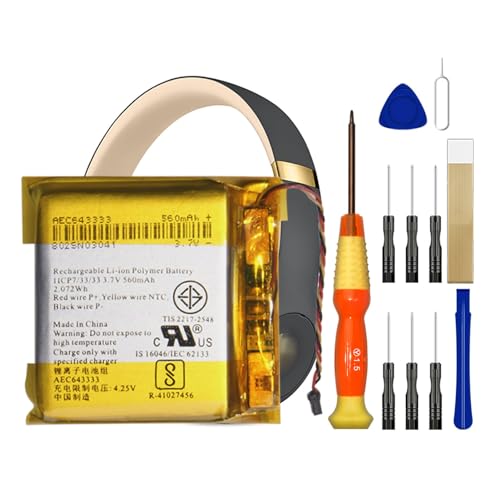 AEC643333 Replacement Battery for Beats by Dr Dre Studio 2.0 Studio 3.0 Wire-Less Headphones Battery with Repair Tool Kits 560mAh