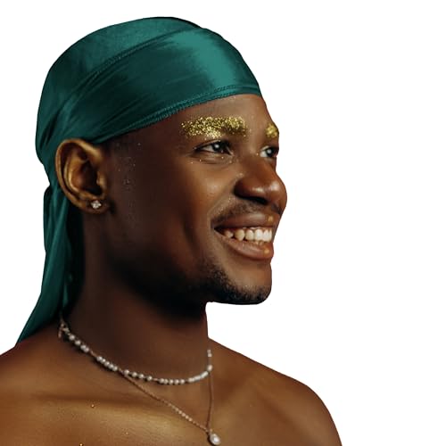 DuragPro Silk Durag for Men and Women, Silky Satin Do Rag (Green)