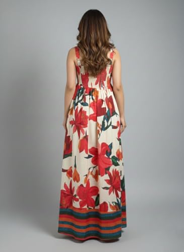 Image of GRECIILOOKS Maxi Dress for Women | Long One Piece Outfit | Casual Western and Stylish Party Outfit | Trendy Summer Fashion for Womens