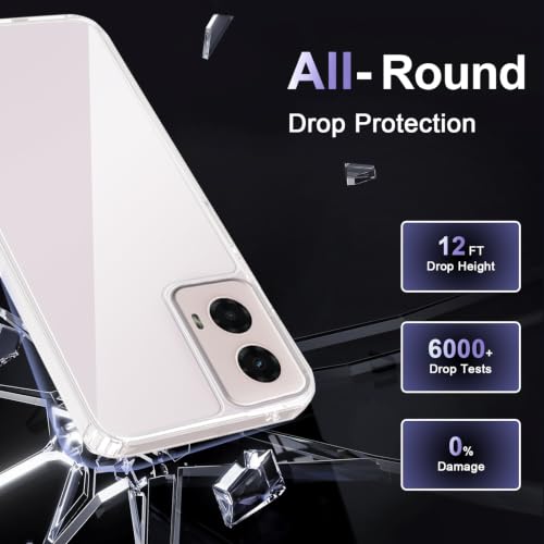 Image of Case for Motorola Moto G Power 5G 2024, Military Grade Drop Protection Phone Case, Yellowing Resistant, Anti-Scratch Hard PC Back, Shockproof Hard Ultra-Thin Protective Cover, Clear