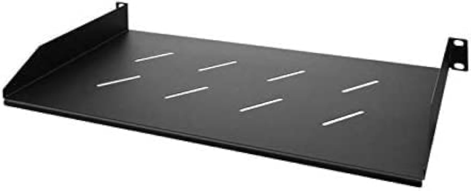 XForm 1U Rack Mount Shelf 10" Deep Durable and Heavy Duty Steel