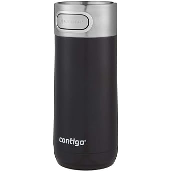 Contigo Luxe Autoseal Travel Mug Stainless Steel Travel Mug Insulated Flask Leak-Proof Coffee Mug to Go Dishwasher-Safe Insulated Cup with Easy-Clean Lid BPA-Free 360 ml