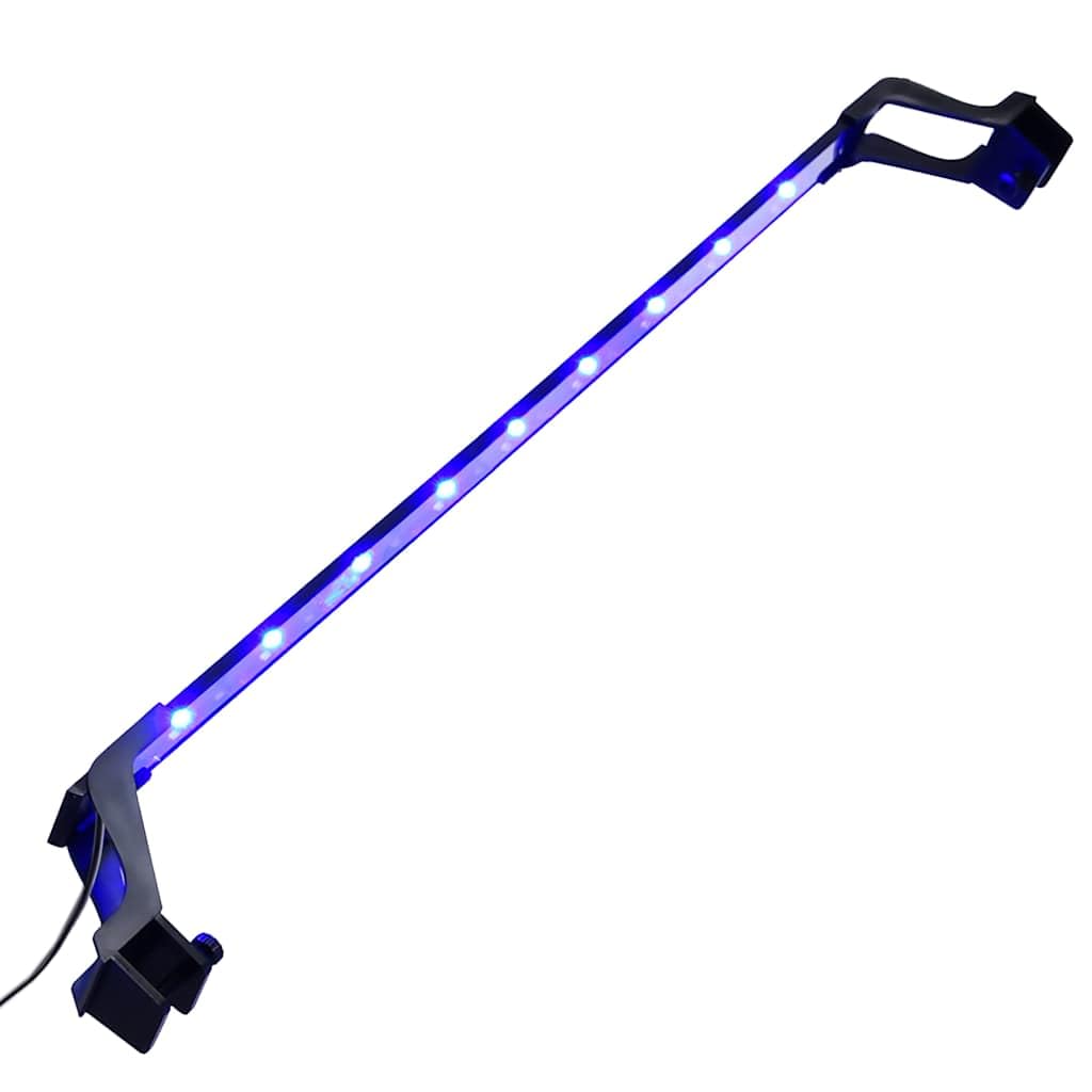 Mangloder LED-Aquariumleuchte mit Klemmen für Fischbecken 75-90 cm, Aluminium, blau und weiß, dimmbar, für Süßwasser und Meerwasser, Aquarium Beleuchtung Lampe für Pflanzen und Aquascape