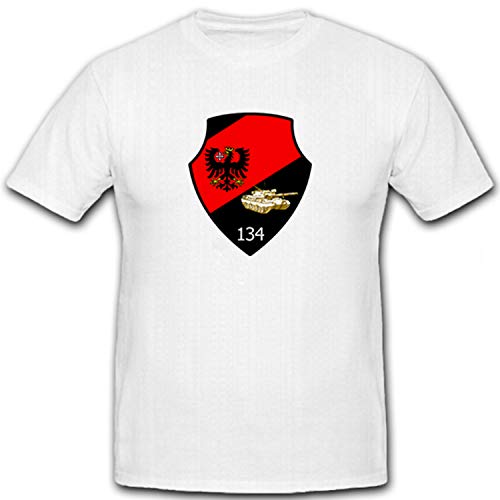 T-shirt militaire allemand PzBtl134 blanc coupe ample confortable 5XL