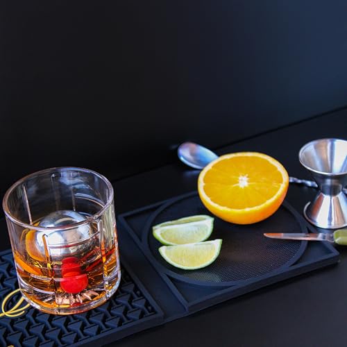NobleSip Bar Mat 3en1 con Tabla de Cortar y Rimmer miniatura 3
