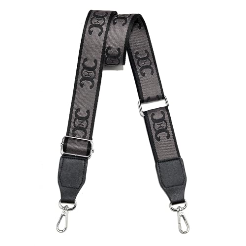 Image of Purse Straps Replacement Crossbody, Universal Wide Shoulder Strap for Bags Adjustable Straps for Handbags (Silvery Hardware)