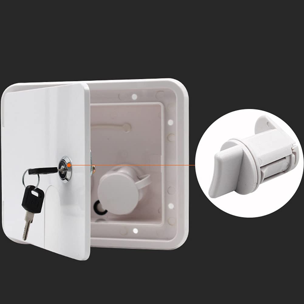 Wassertankdeckel 90mm Für Wohnmobile - Magnetischer Bajonettverschluss Mit Schloss