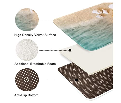 Badezimmerteppich Barockes Gelb Badematte Badezimmer Set 3 Teilig rutschfest Badteppich 45x75cm Maschinenwaschbar… – Bild 4