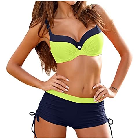 Generic High Waisted Bikini Set with Removable Cups Cover