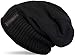 Produktbild styleBREAKER warme Feinstrick Beanie Mütze mit sehr weichem Fleece Innenfutter, Unisex 04024065, Farbe:Schwarz